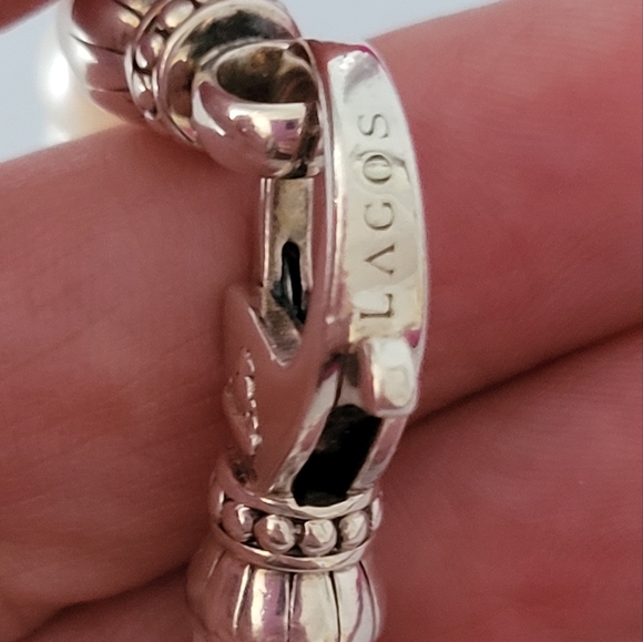 LAGOS "Luna" Sterling Silver White Pearl Bracelet - Picture 5 of 6